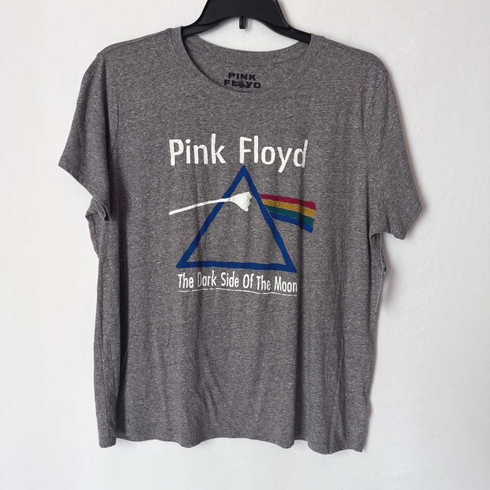 Lucky Brand Pink Floyd Dark Side Moon T-Shirt Mens XXL Gray Graphic Tee